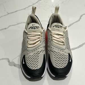 Men's Nike Air Max 270. Black, tan & orange. Like new worm once. No box